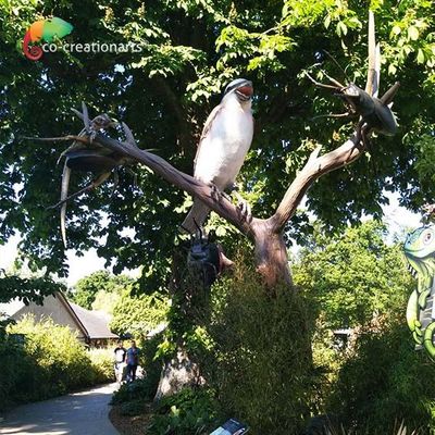 আইএসও গার্ডেন অলঙ্কার বাস্তবসম্মত অ্যানিমেট্রনিক লুকিং বার্ড লাইফলাইক প্রাণী