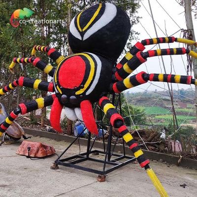 বোটানিক্যাল গার্ডেন জায়ান্ট অ্যানিমেট্রনিক স্পাইডার সঙ্গে ওয়েব লাইফ সাইজ অ্যালাইভ সাউন্ড
