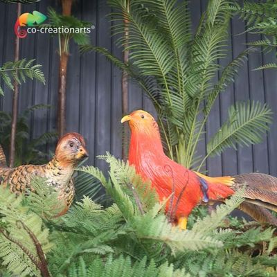 কেনা আন্দোলন বাস্তবসম্মত অ্যানিমেট্রনিক প্রাণী কাস্টমাইজড সাইজ গোল্ডেন ফিজ্যান্ট online manufacture