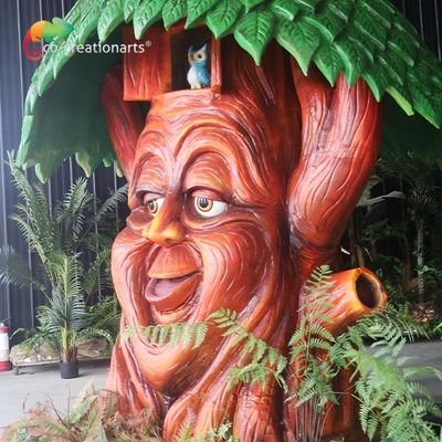 কেনা বিনোদন পার্ক কাস্টমাইজড অ্যানিমেট্রনিক টকিং ট্রি 3 মি উচ্চতা online manufacture