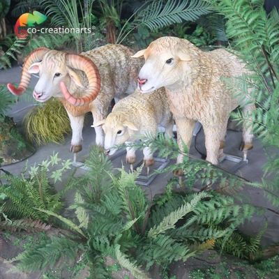 কেনা পশু প্রদর্শনীর জন্য নীল 110v অ্যানিমেট্রনিক ভেড়া সিমুলেটেড প্রাণী online manufacture
