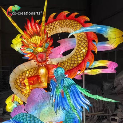 উৎসব প্রদর্শনীর জন্য ঐতিহ্যবাহী ড্রাগন চীনা প্রাণী লণ্ঠন