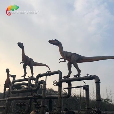 ভালো দাম আউটডোর ডেকোরেশন ভেলোসিরাপ্টর অ্যানিমেট্রনিক ওয়াটারপ্রুফিং বাস্তবসম্মত ডাইনোসর মডেল অনলাইন