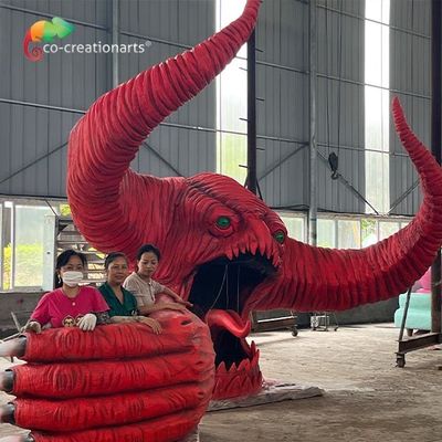 ভালো দাম রেড মনস্টার কাস্টম মেড অ্যানিমেট্রনিক্স আউটডোর অ্যামিউজমেন্ট পার্ক ডেকোরেশন অনলাইন
