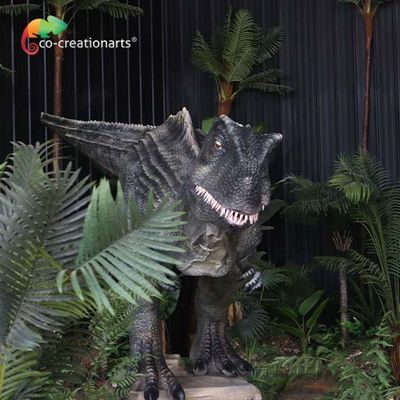 ভালো দাম বিনোদন পার্কের জন্য ট্র্যাক বেসমেন্ট সহ ZTE অ্যানিমেট্রনিক ডাইনোসর পুতুল অনলাইন