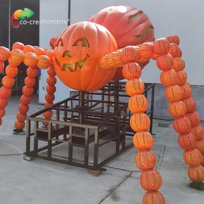ভালো দাম হ্যালোইন উৎসবের জন্য কাস্টমাইজযোগ্য ফাইবারগ্লাস অ্যানিমেট্রনিক হ্যালোইন পাম্পকিন স্পাইডার অনলাইন