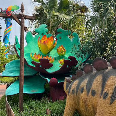 ভালো দাম থিম পার্কের জন্য কাস্টমাইজড আবহাওয়া প্রতিরোধী ফাইবারগ্লাস ফুল অনলাইন