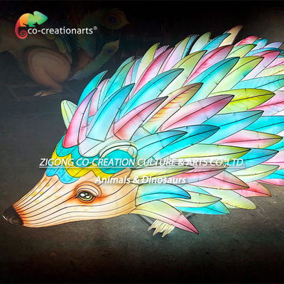 ভালো দাম অত্যাশ্চর্য বড় রংধনু-পিকড হেজহগ LED আর্ট ল্যান্টার্ন ভাস্কর্য সজ্জা অনলাইন